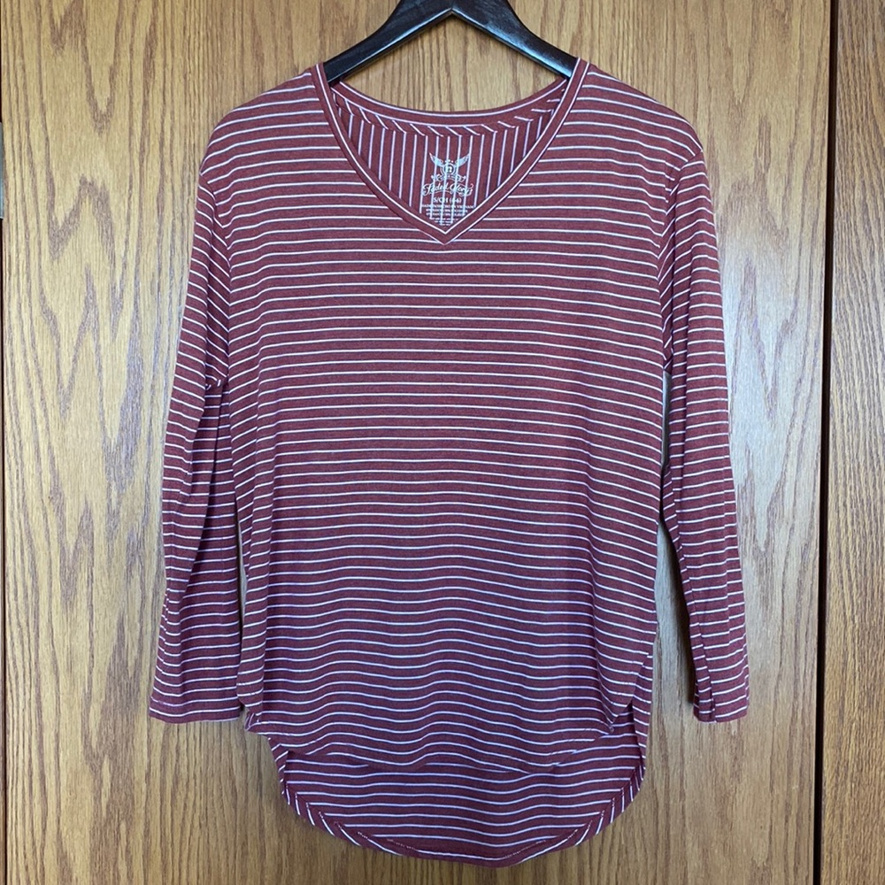 Striped long sleeve shirt